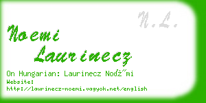 noemi laurinecz business card